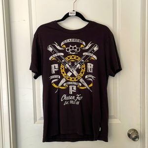 Headrush large men’s fortune favors the brave shirt